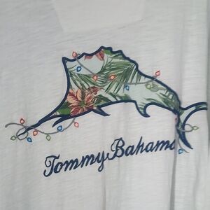 Christmas Big And Tall Tommy Bahama Santa Cruiser Embroidered Tshirt 3xl